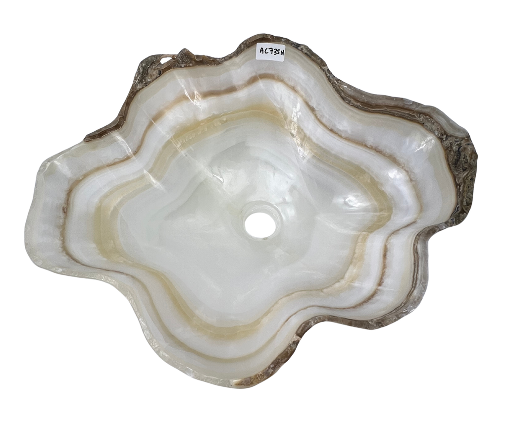 AC735N - Onix Blanco Tipo Bowl - 49 x 41.5 x 15.5