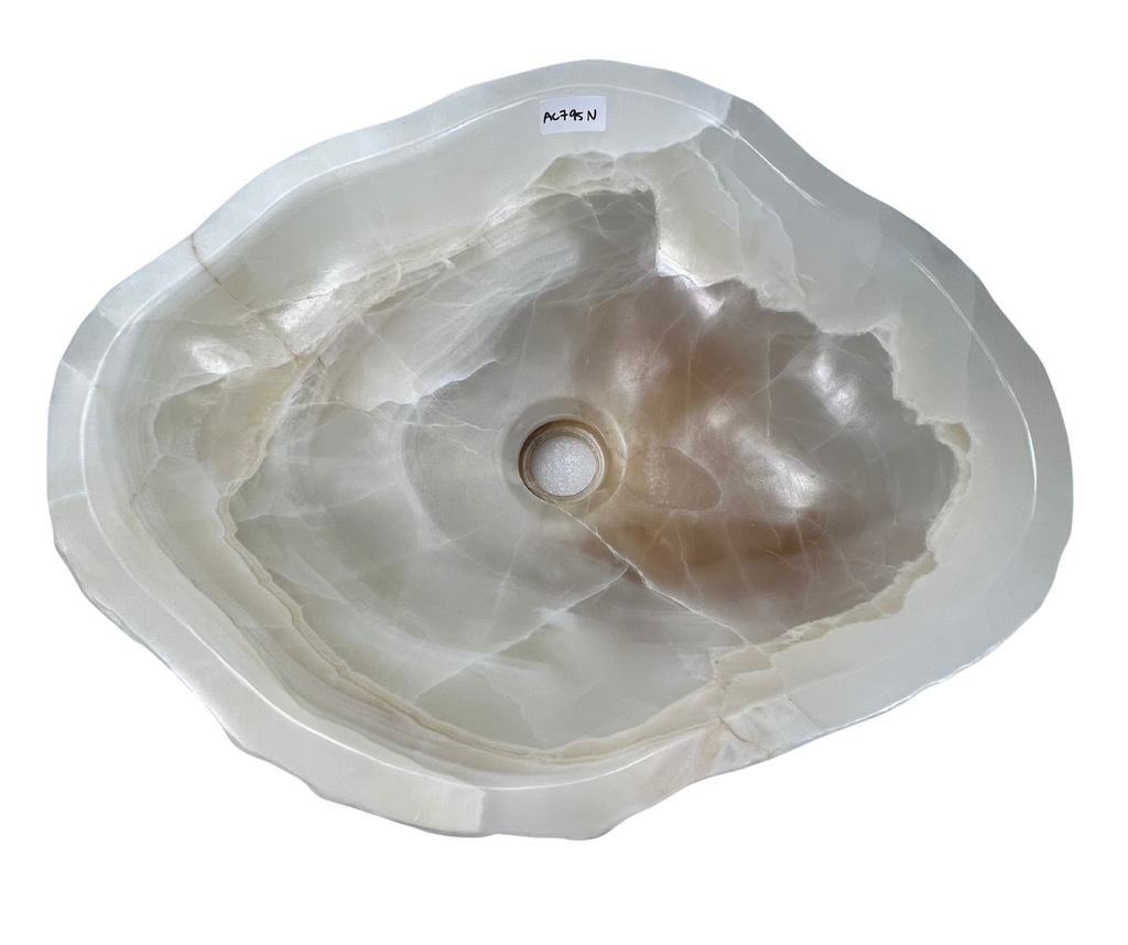 AC795N - Onix Blanco lrregular Raw - 50.5 x 40 x 15