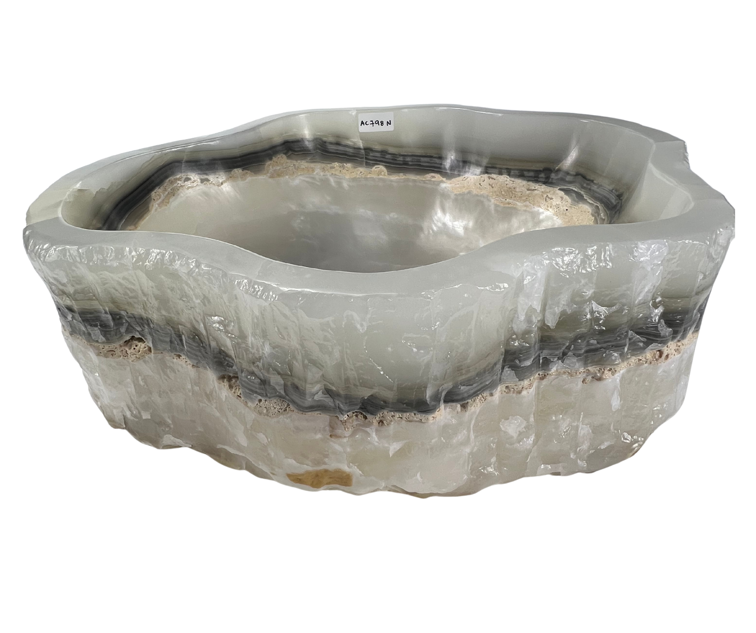 AC798N - Onix Blanco lrregular Raw - 50 x 40.5 x 16.5