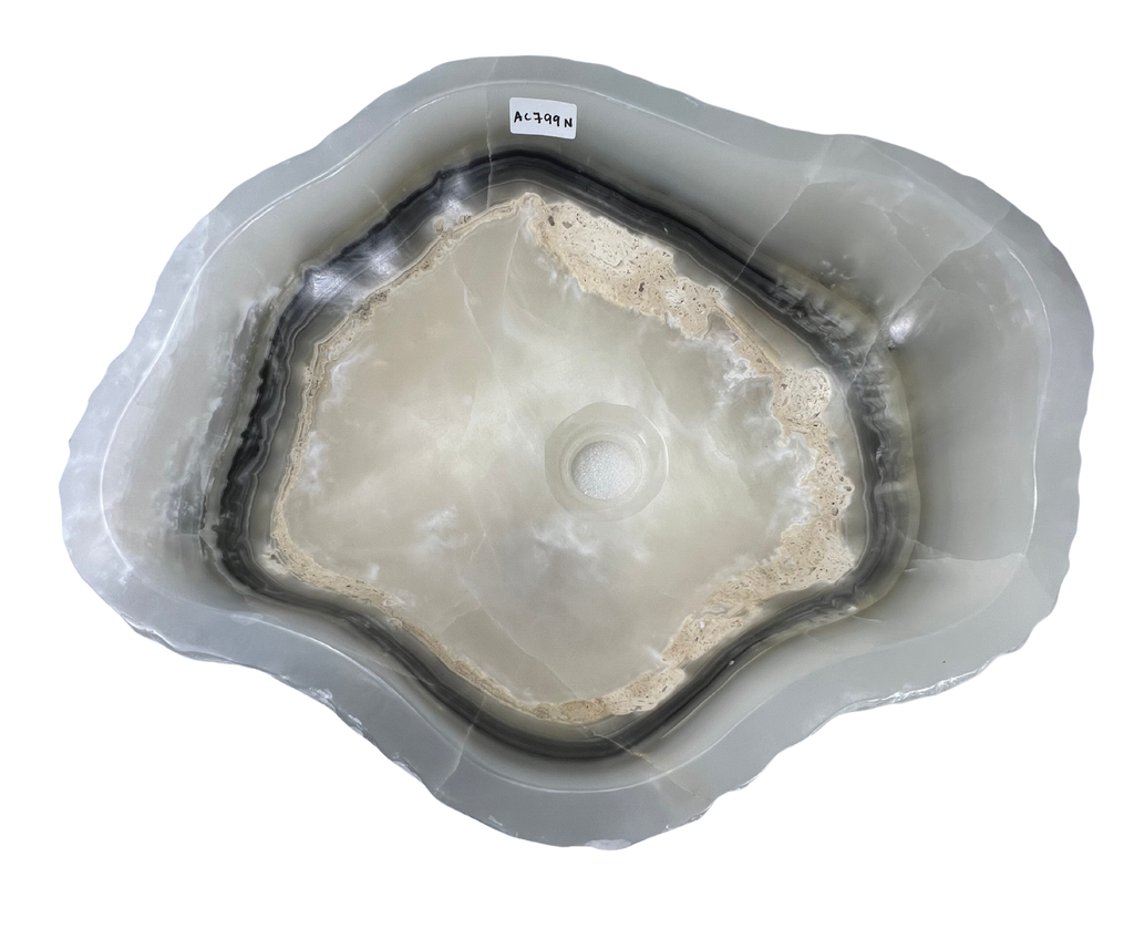 AC799N - Onix Blanco lrregular Raw - 50 x 41 x 15