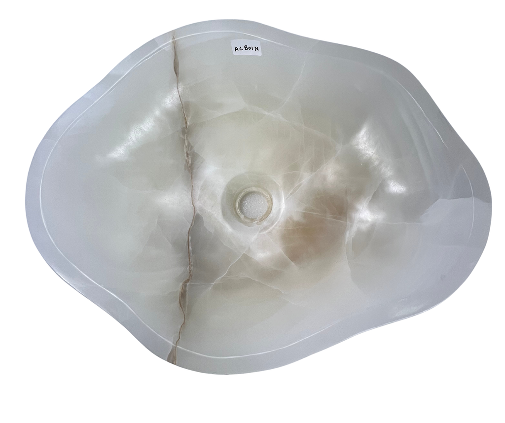 AC801N - Onix Blanco lrregular Liso - 50 x 40 x 16