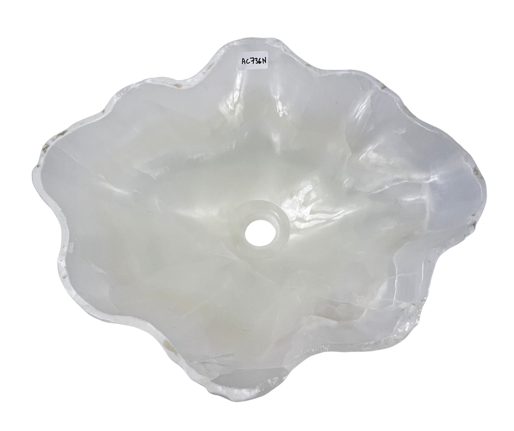 AC736N - Onix Blanco Tipo Bowl - 50 x 41 x 15