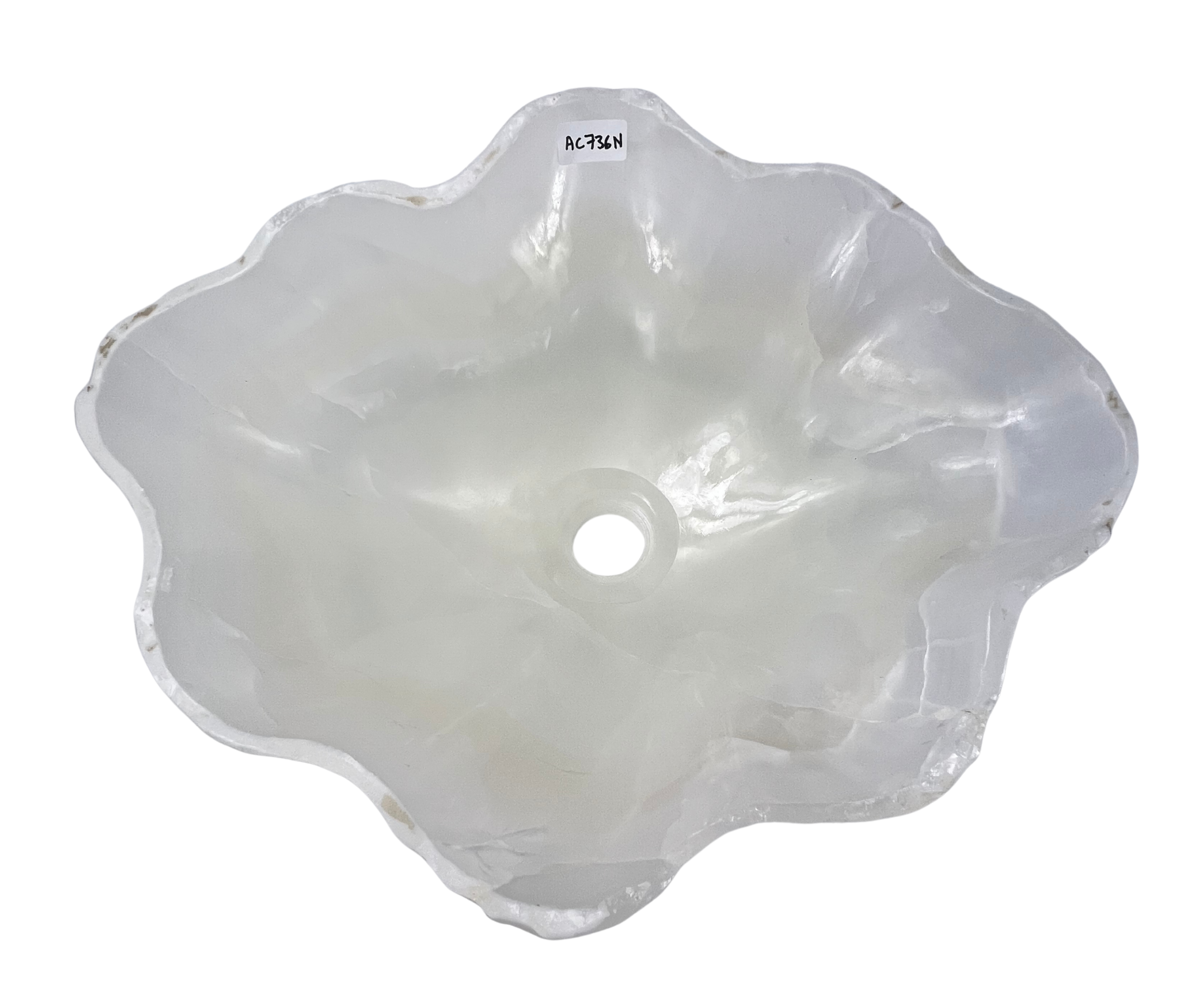AC736N - Onix Blanco Tipo Bowl - 50 x 41 x 15