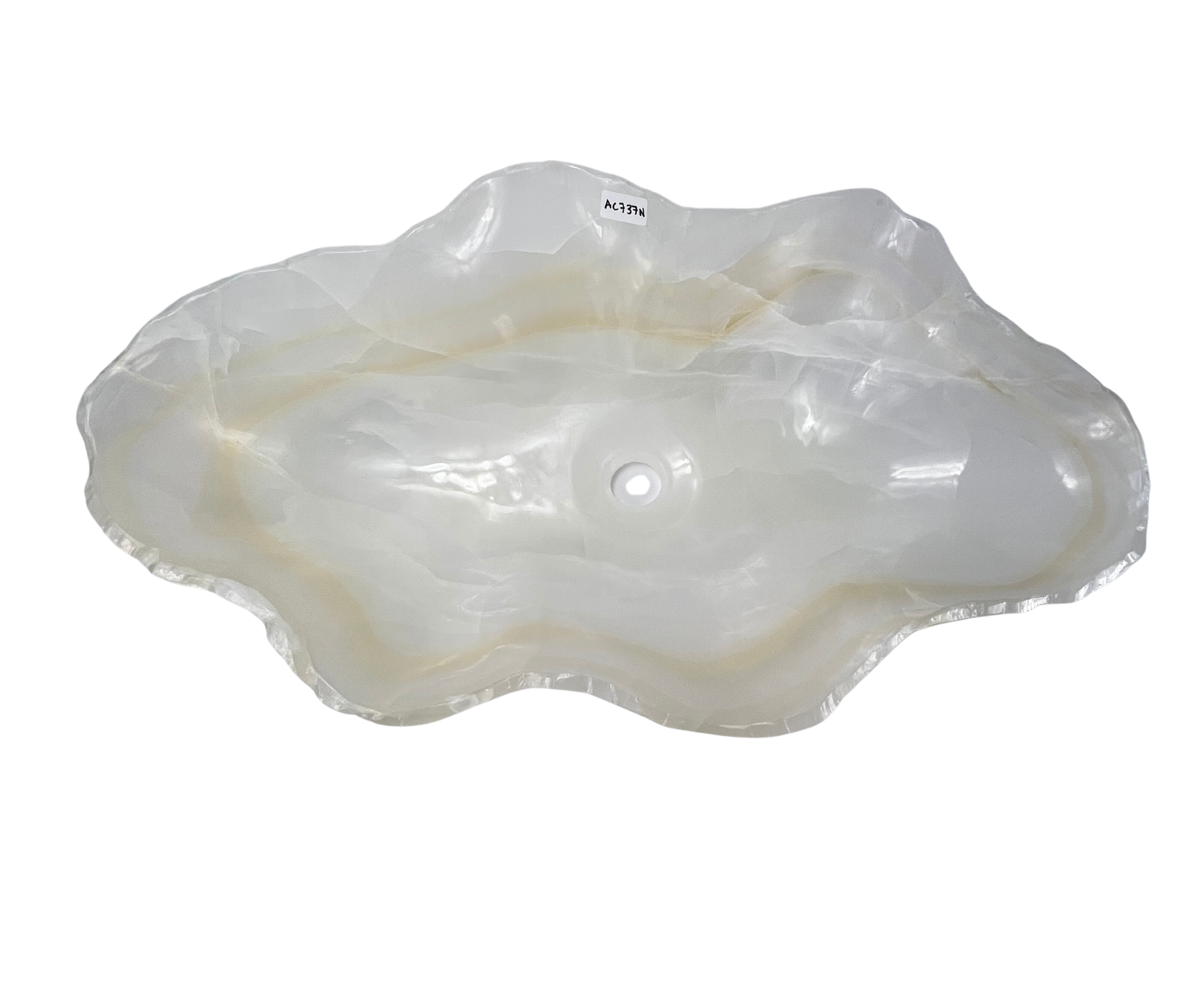 AC737N - Onix Blanco Tipo Bowl - 71 x 41 x 15