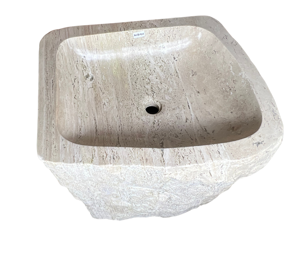 AC819N - Mármol Beige Raw Pedestal - 64 x 54 x 87