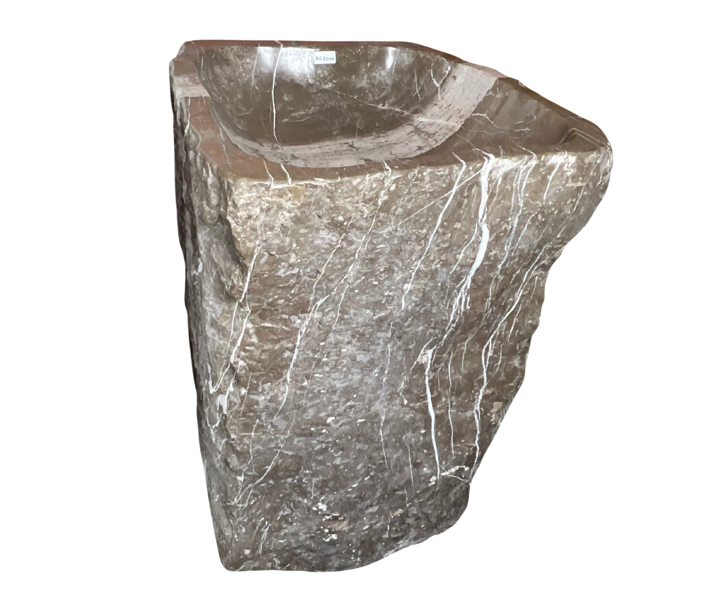 AC820N - Mármol Café Raw Pedestal - 64 x 54 x 87