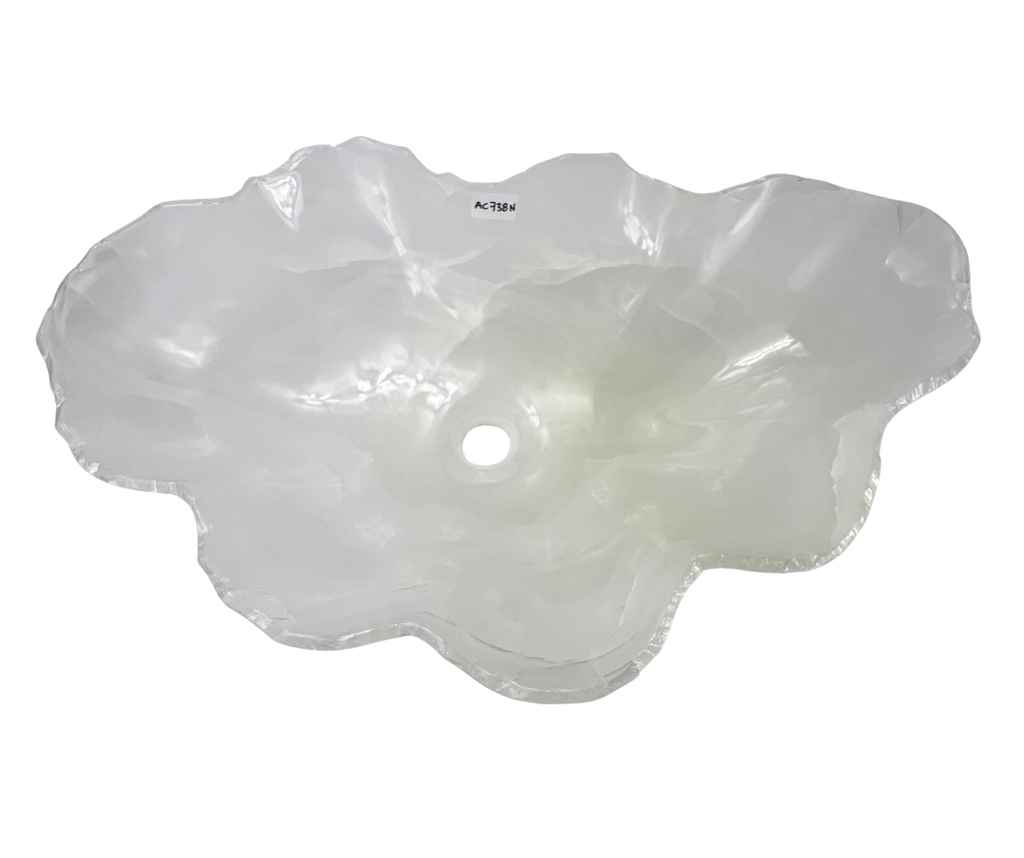 AC738N - Onix Blanco Tipo Bowl - 69 x 42 x 15