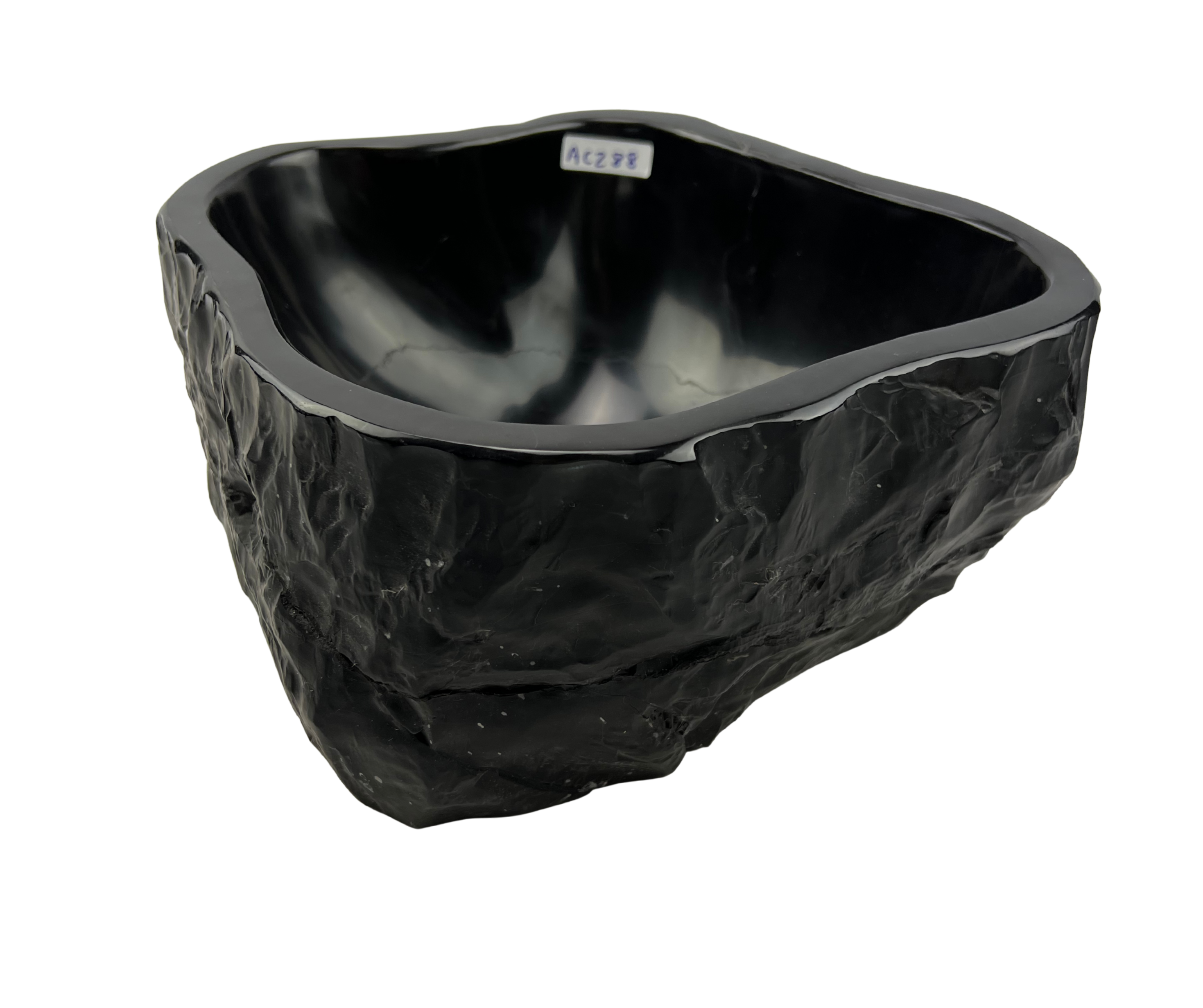AC288 - Mármol Negro Brilloso Irregular Raw Mini - 30 x 27 x 14.5