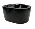 AC289 - Mármol Negro Brilloso Irregular Liso Mini - 28 x 27 x 14
