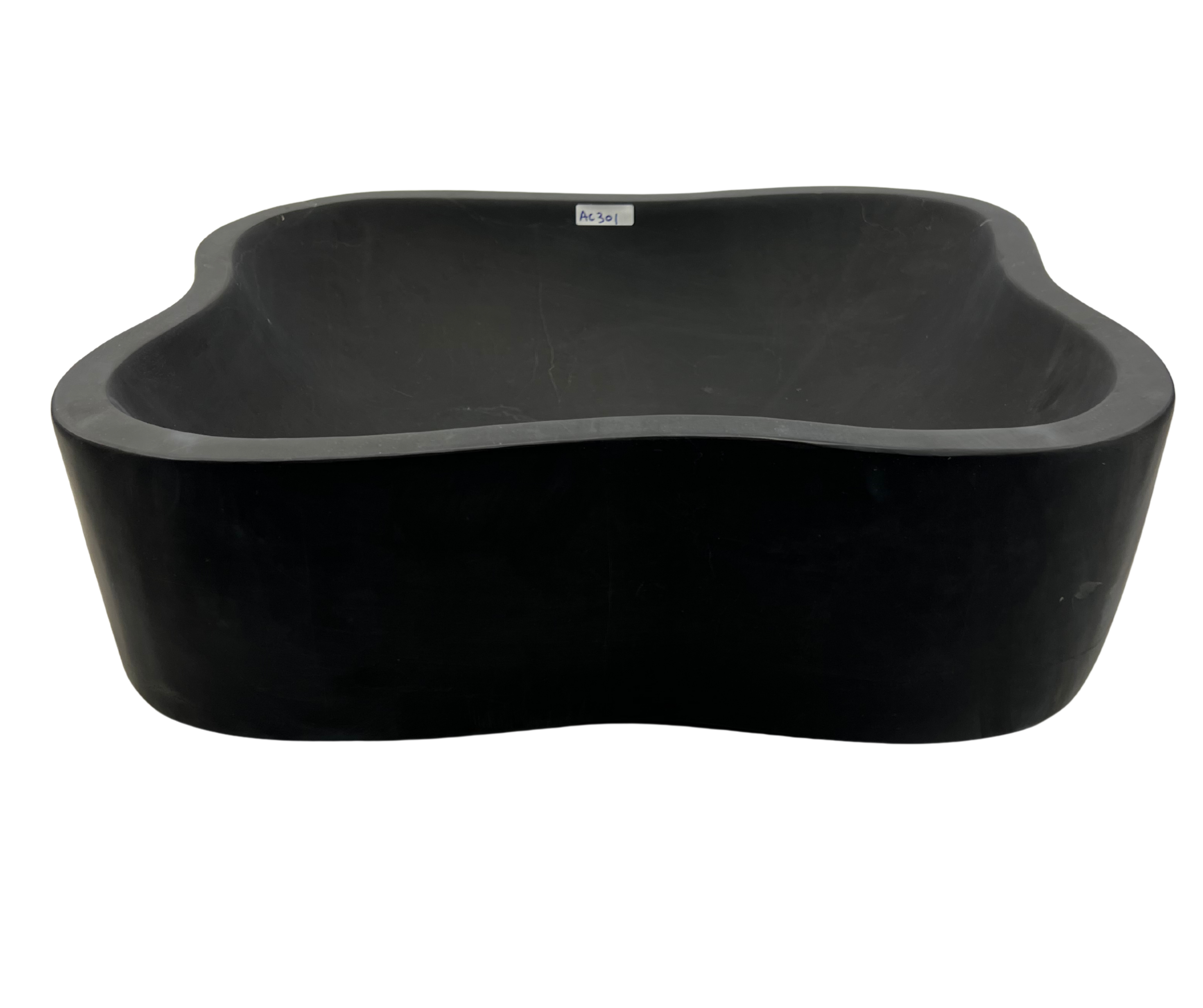 AC301 - Mármol Negro Liso Irregular Mate - 50 x 38 x 15