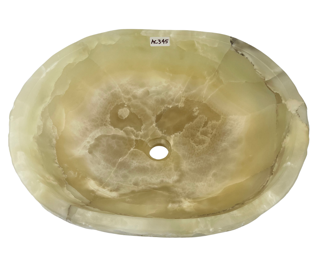 AC345 - Onix Ovalado Raw - 50 x 40 x 15