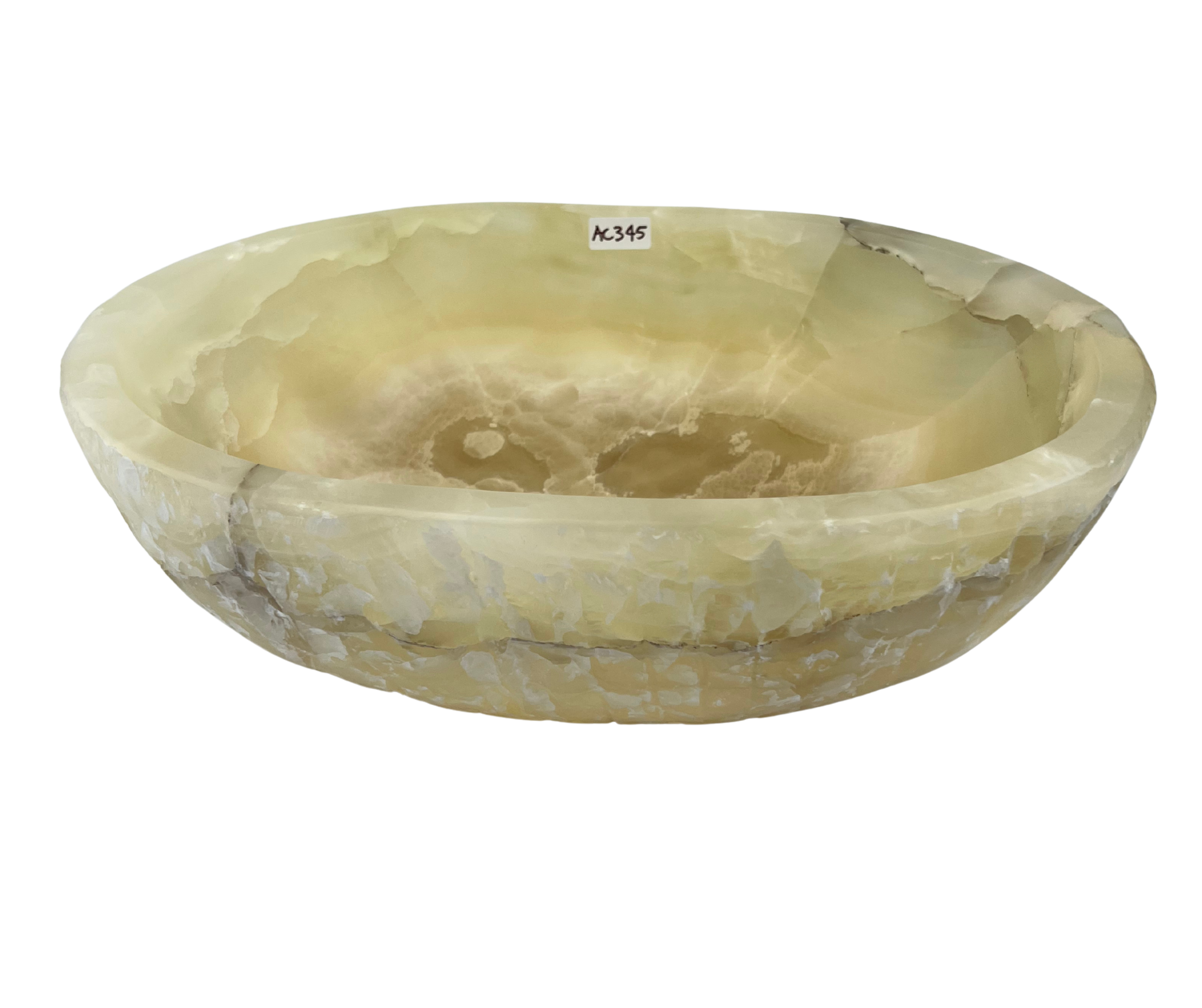 AC345 - Onix Ovalado Raw - 50 x 40 x 15
