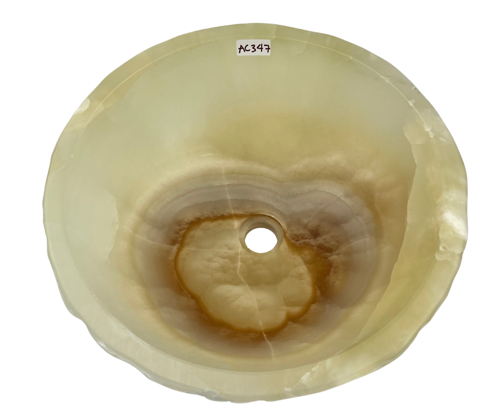 AC347 - Onix Circular Raw - 40 x 40 x 15.5