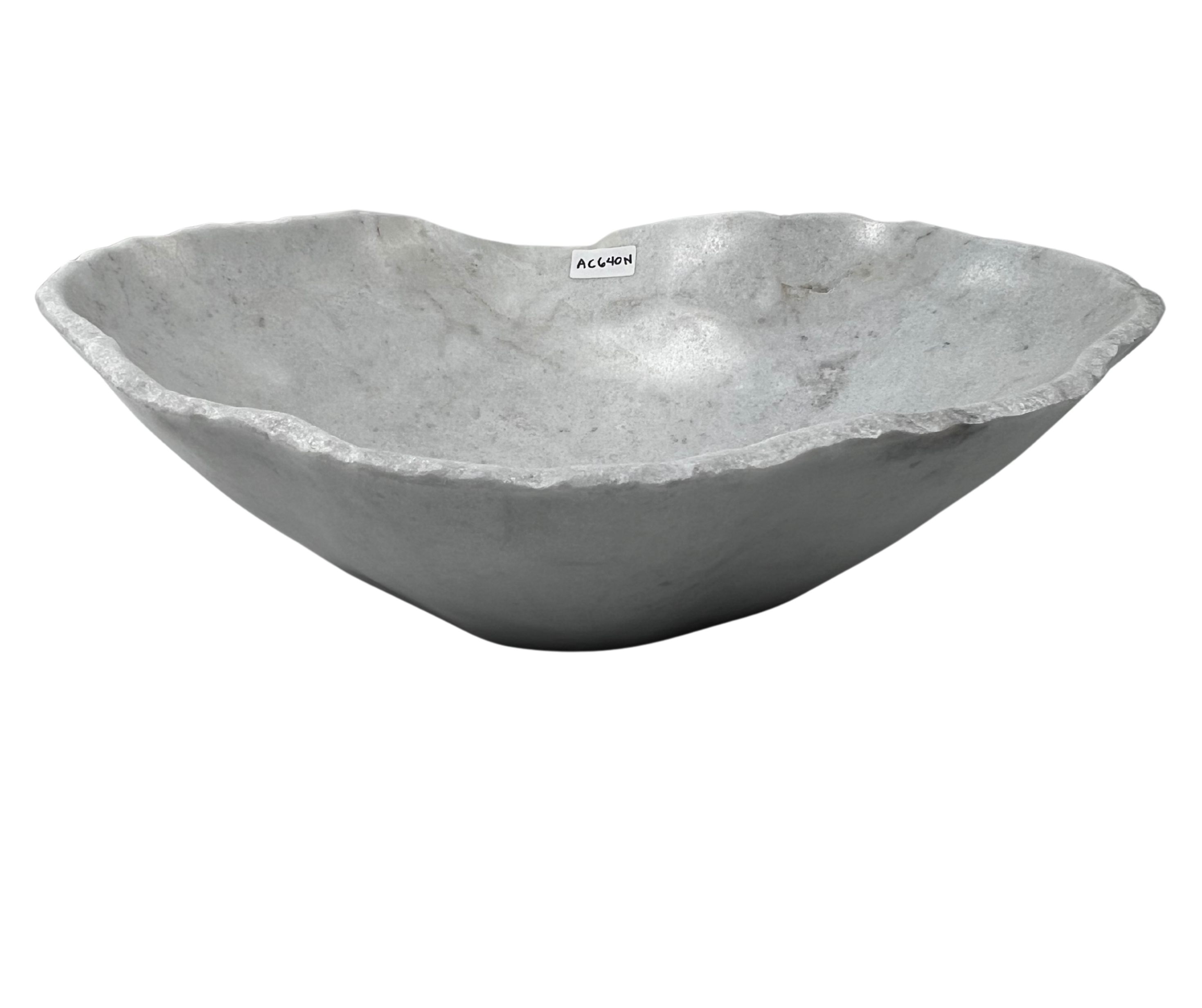AC640N - Marmol Blanco/Grisaceo Tipo Bowl - 50 x 37 x 13.5
