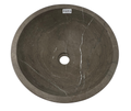 AC650N - Mármol Café Grisáseo Circular Liso - 40 x 40 x 15