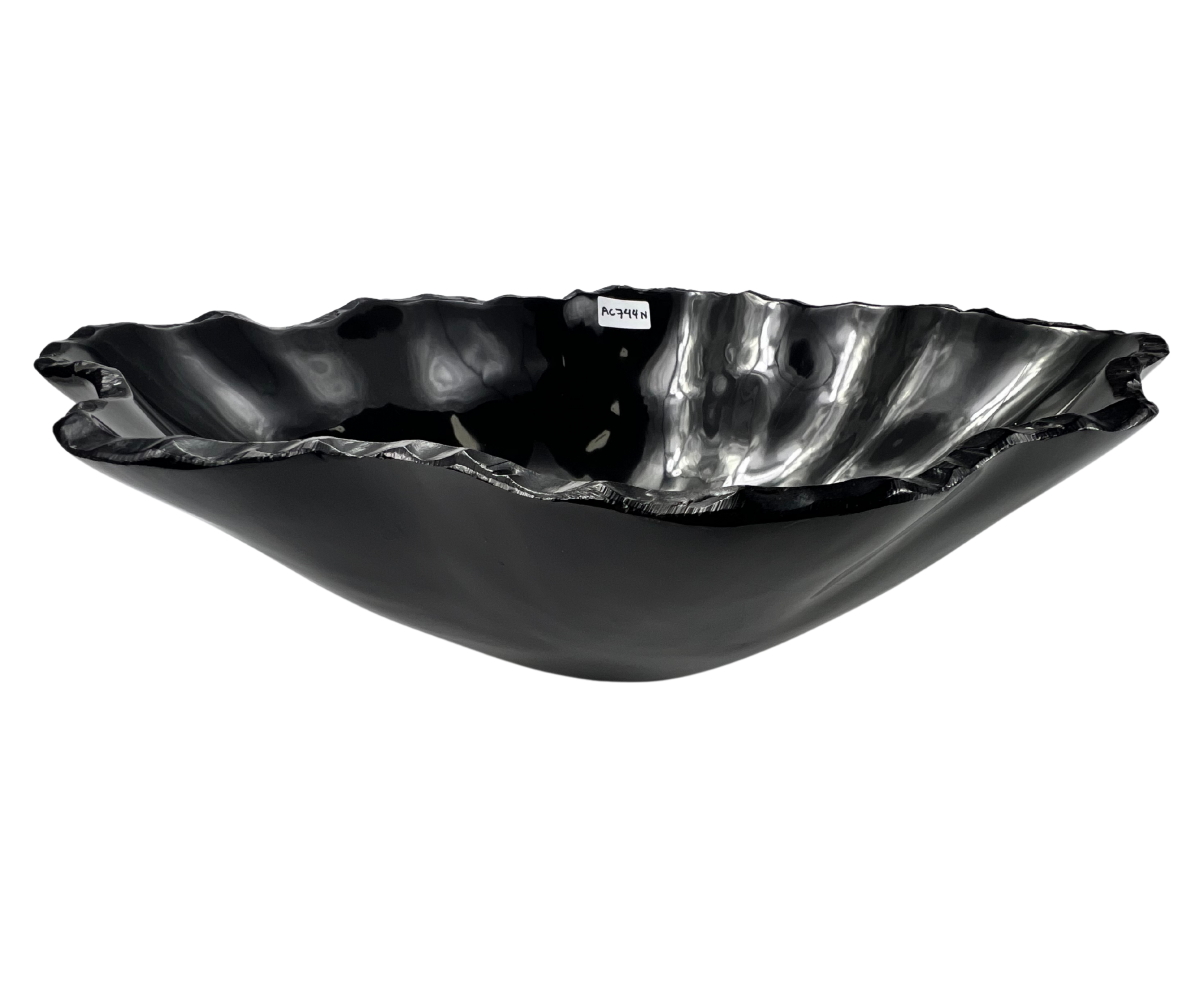 AC744N - Mármol Negro Brilloso Tipo Bowl - 49.5 x 40.5 x 15