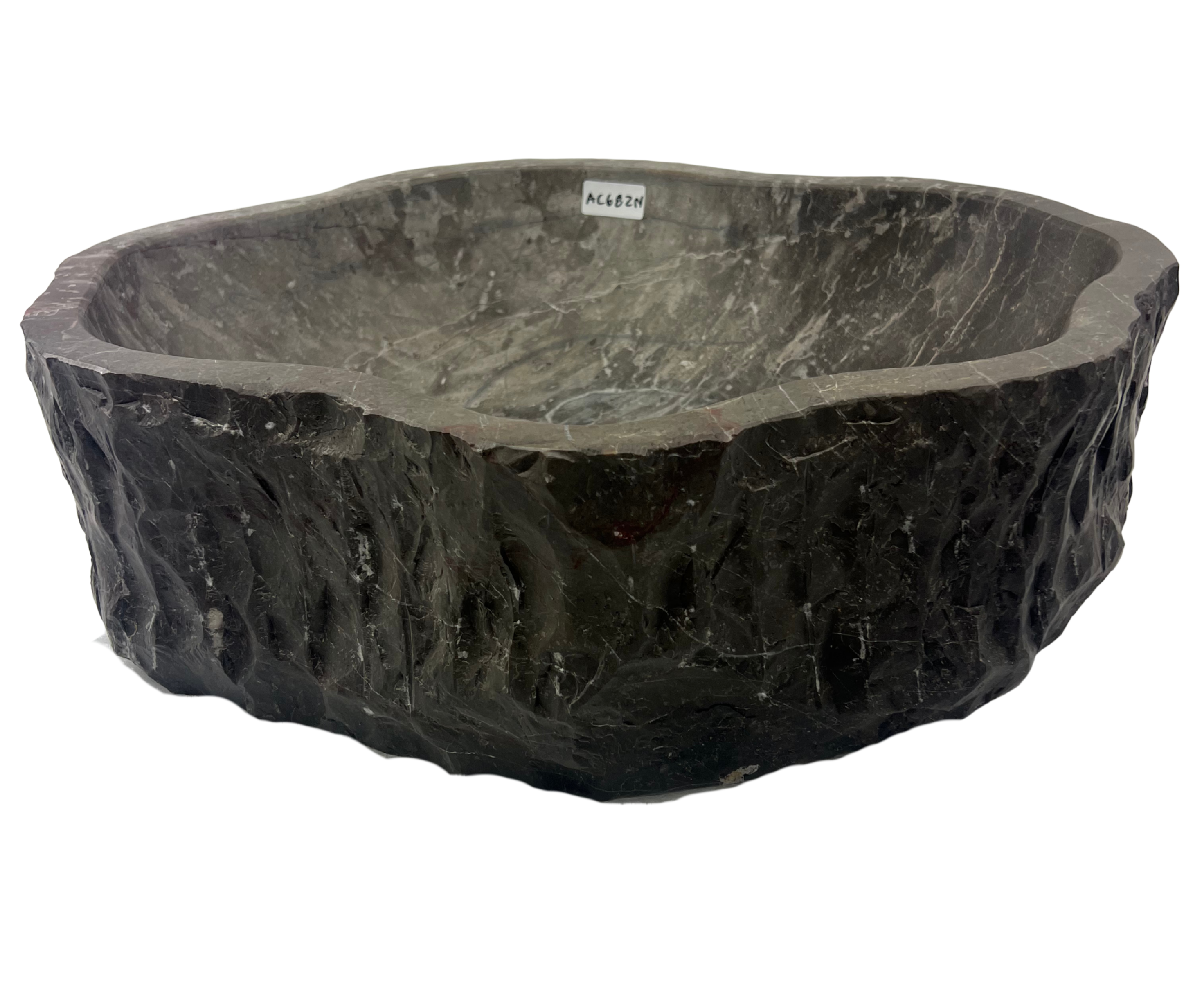 AC682N  - Mármol Gris / Cafesoso Irregular Raw - 50.5 x 40 x 15