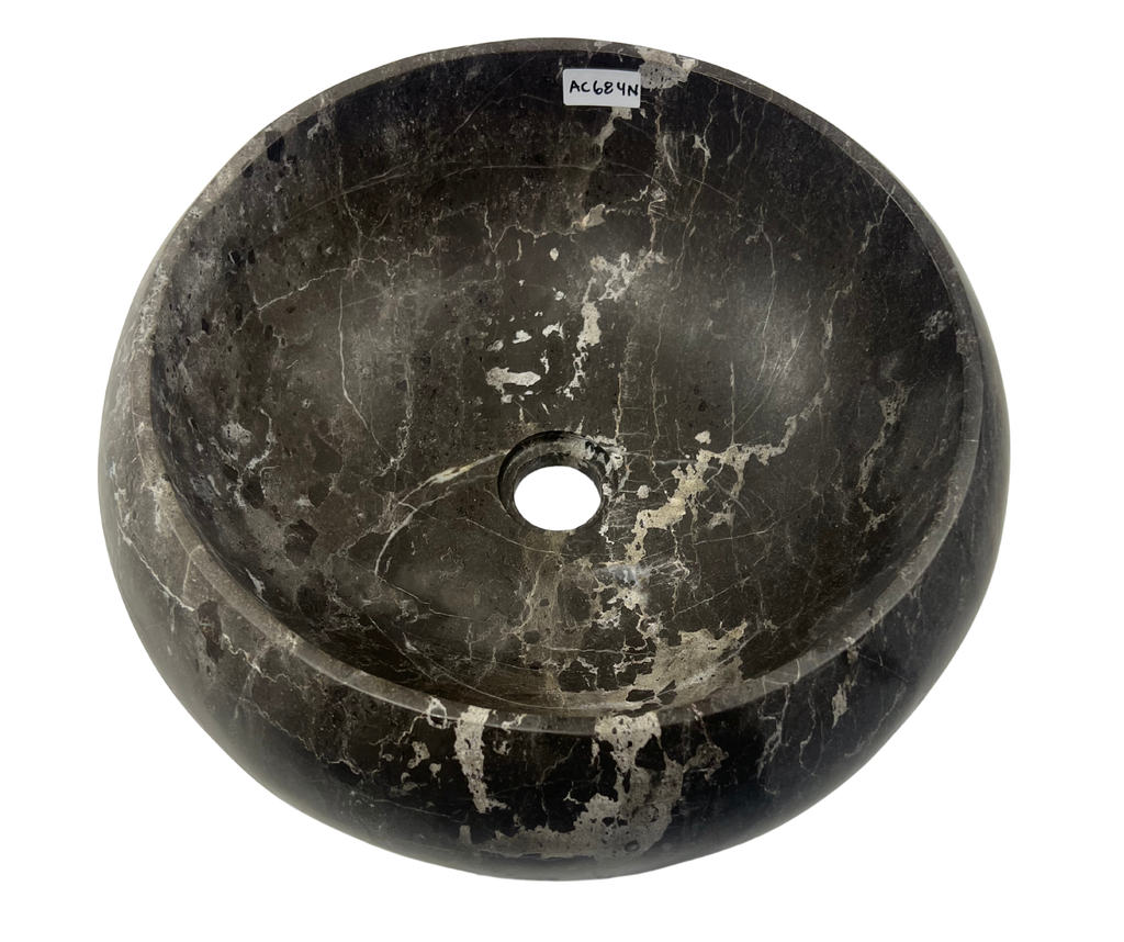 AC684N - Mármol Gris Tipo Dona - 38 x 38 x 16