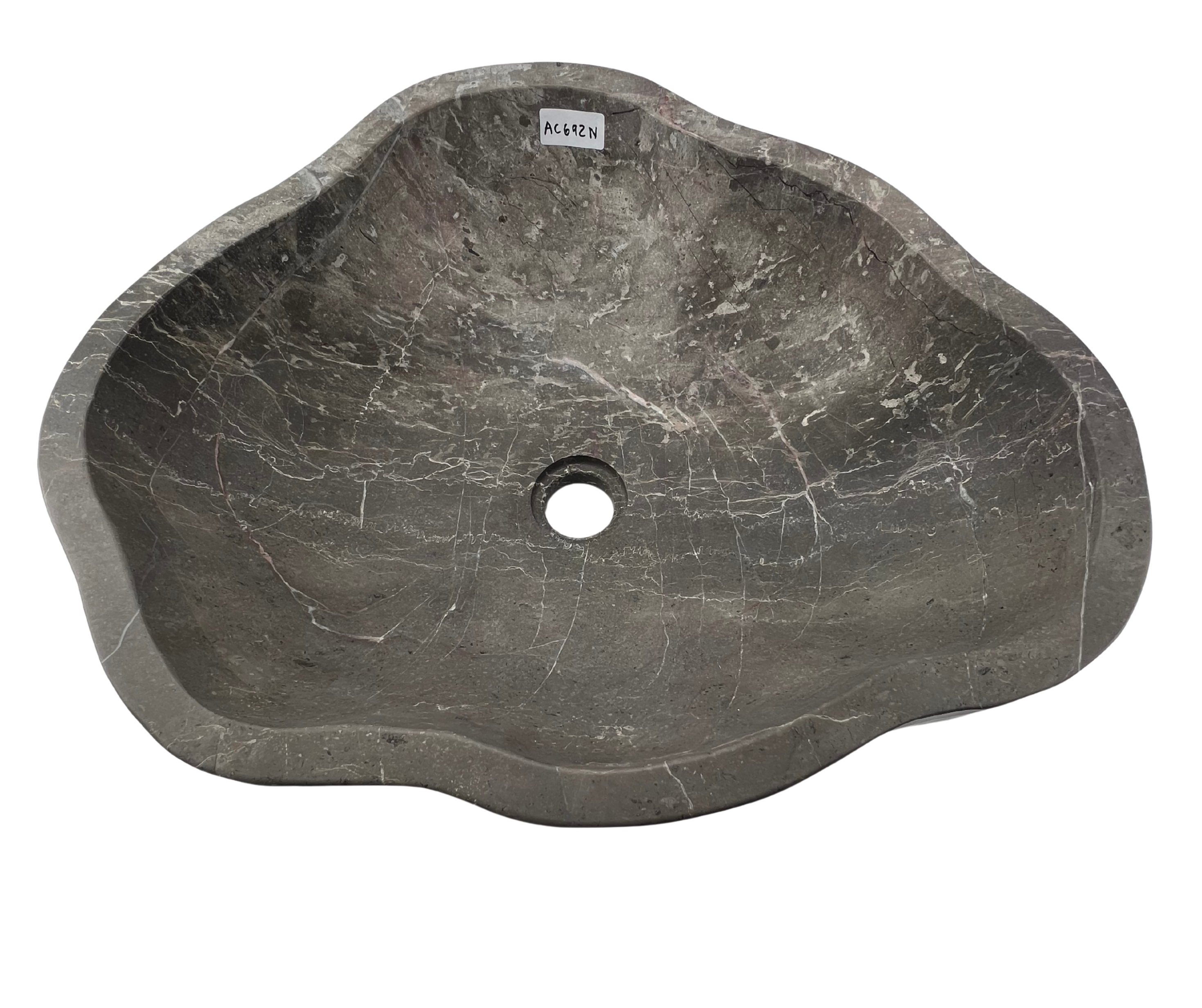 AC692N  - Mármol Gris / Cafesoso Irregular Liso - 50 x 39.5 x 15