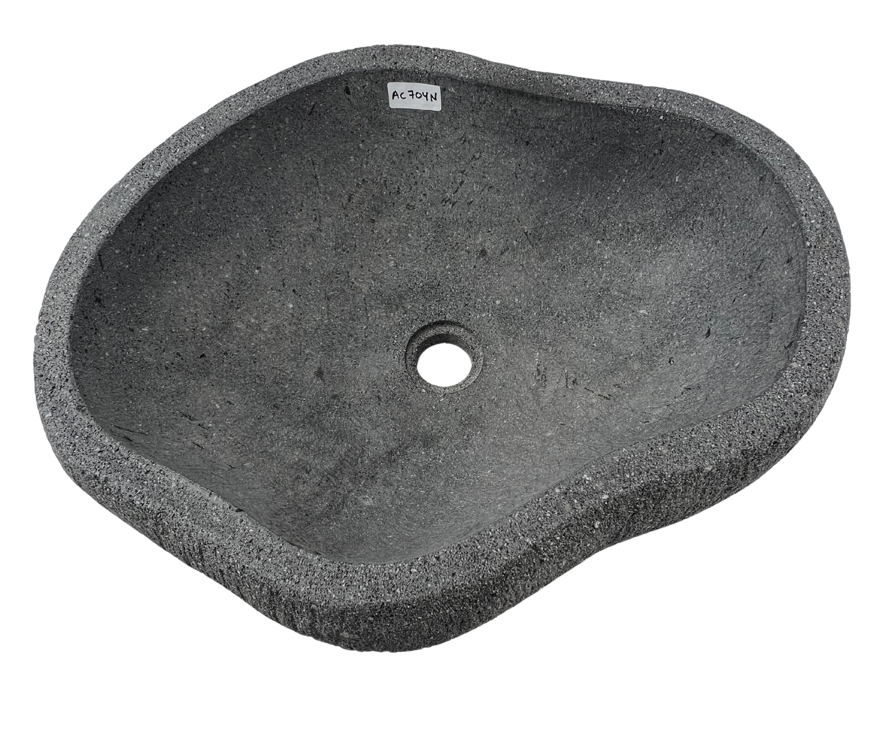 AC704N  - Volcánica Gris Tipo Rio - 48 x 37 x 16