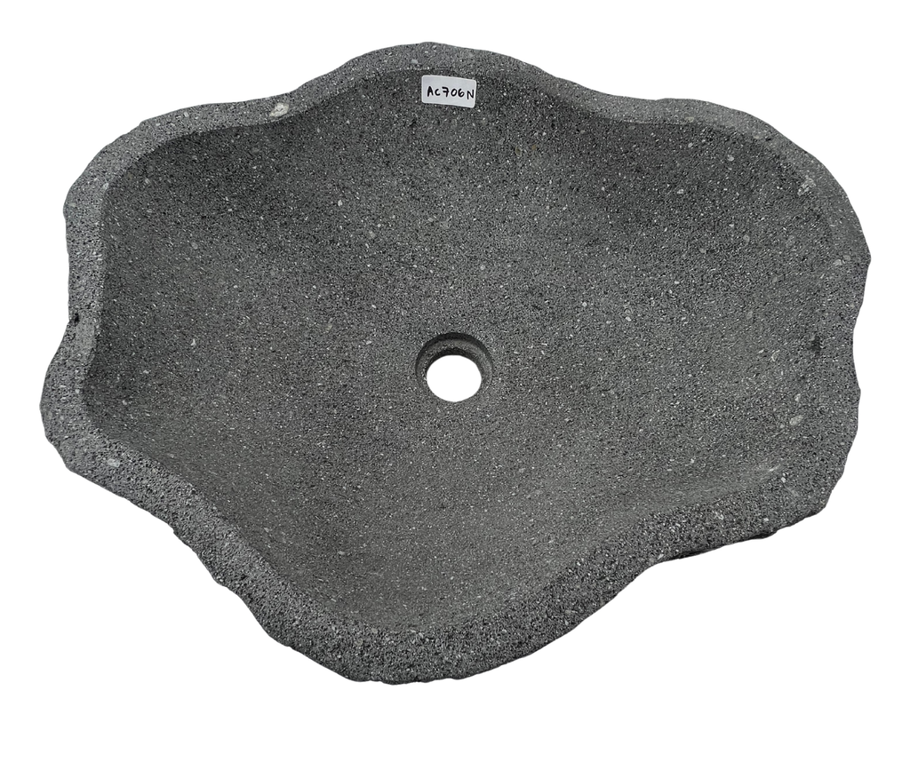 AC706N  - Volcánica Gris Irregular Raw - 50 x 41 x 16