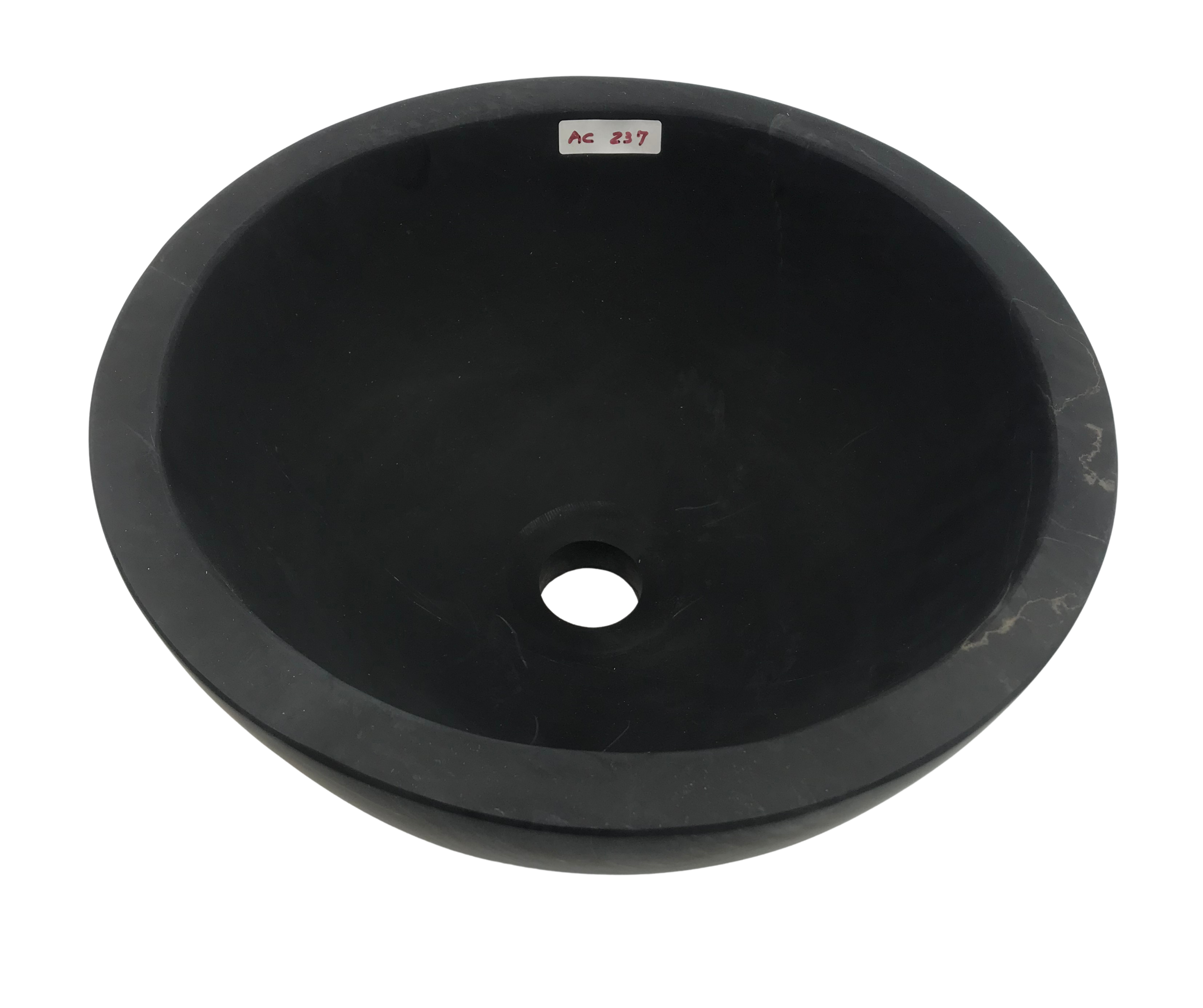 AC237 - Mármol Negro Circular Mini - 30 x 30 x 15