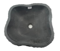 AC709N - - Mármol Negro Irregular Raw Mate - 39 x 38 x 16