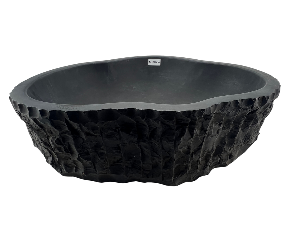 AC710N - Mármol Negro Irregular Mate Raw - 50 x 40 x 16
