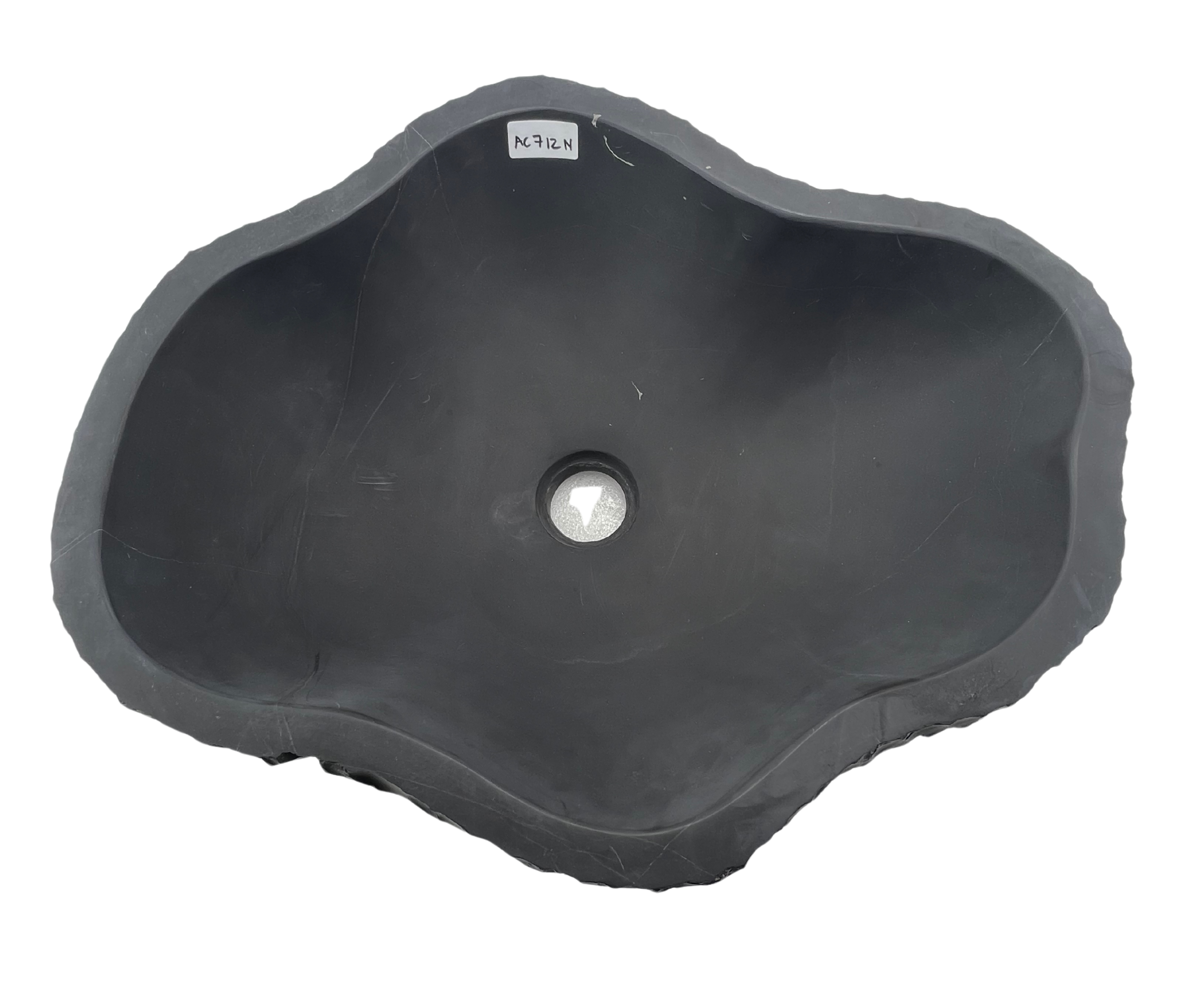 AC712N - Mármol Negro Irregular Mate Raw - 50 x 40 x 15