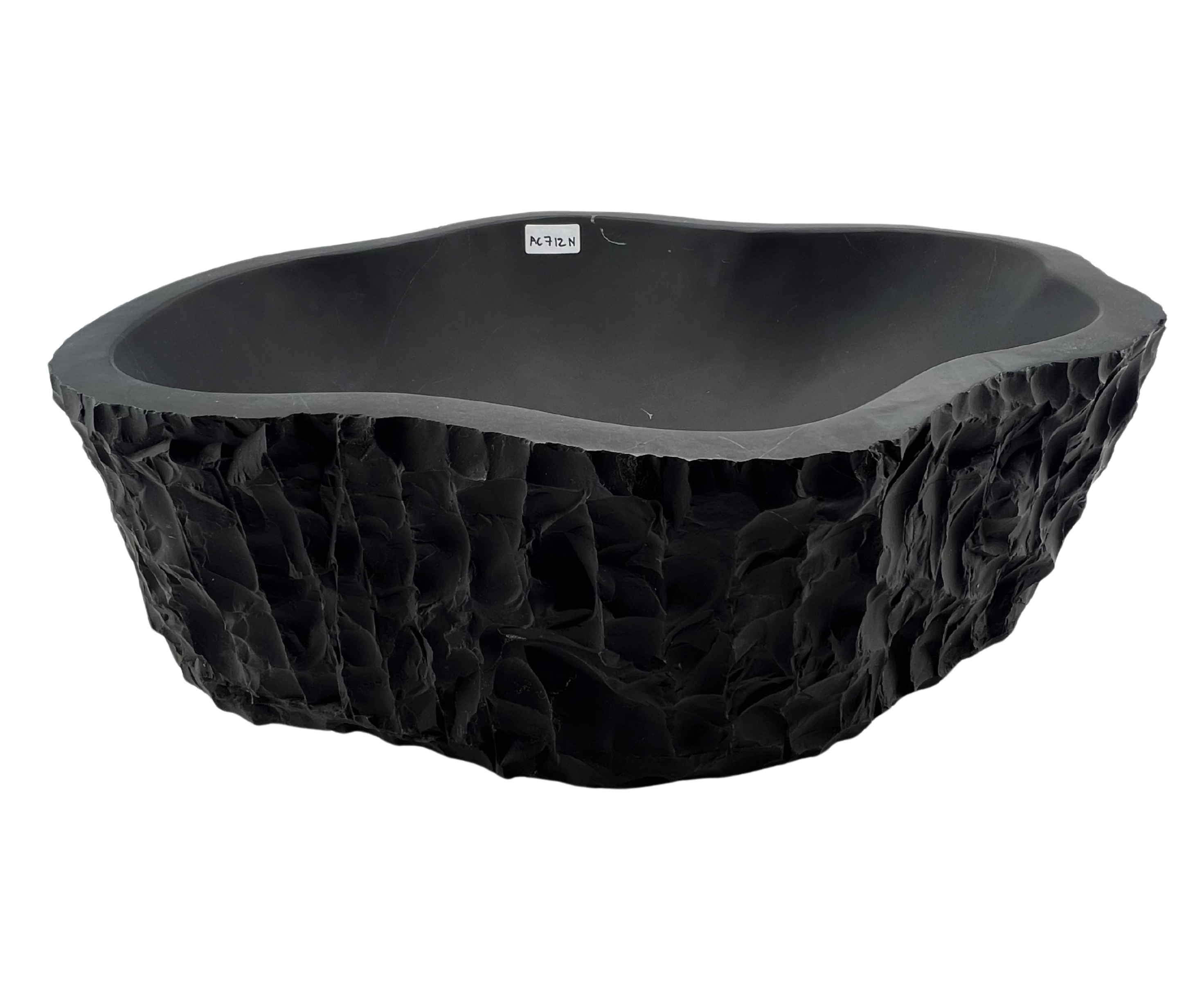 AC712N - Mármol Negro Irregular Mate Raw - 50 x 40 x 15