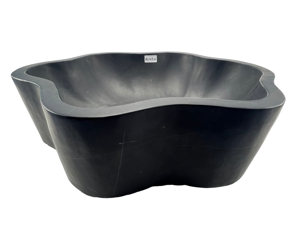 AC715N - Mármol Negro Irregular Liso Mate - 51 x 40 x 15
