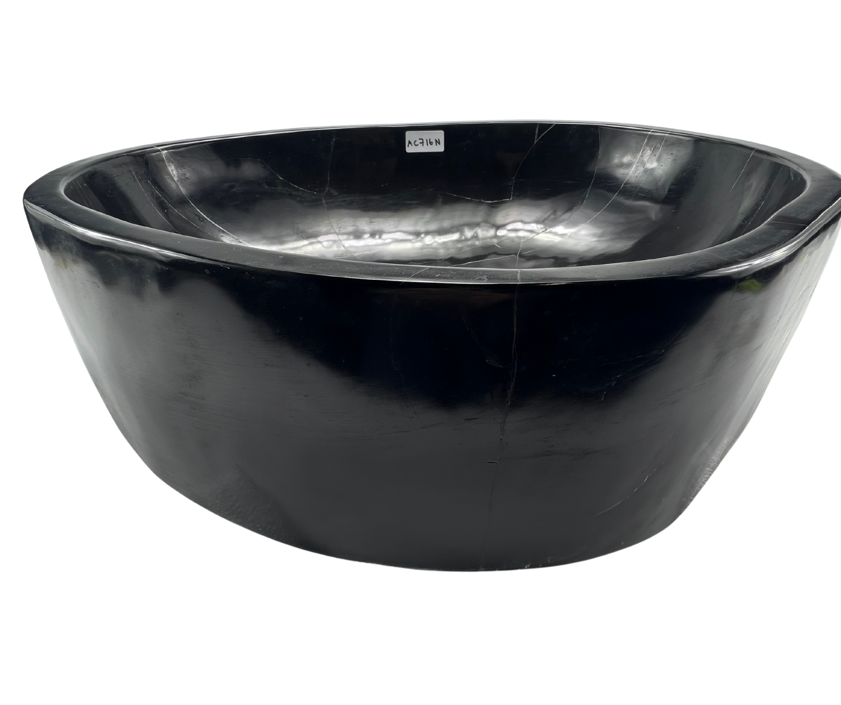 AC716N - Mármol Negro Irregular Liso Brilloso - 50.5 x 41 x 15