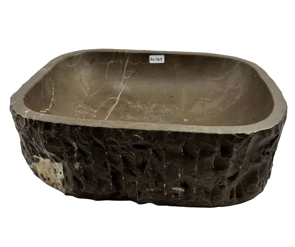 AC469 - Mármol Café Rectangular Raw - 50 x 40 x 15