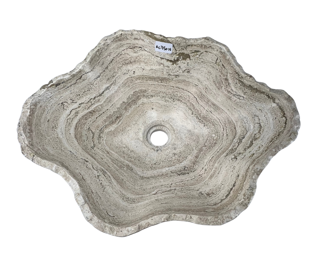 AC750N - Mármol Beige Tipo Bowl - 51 x 41 x 15