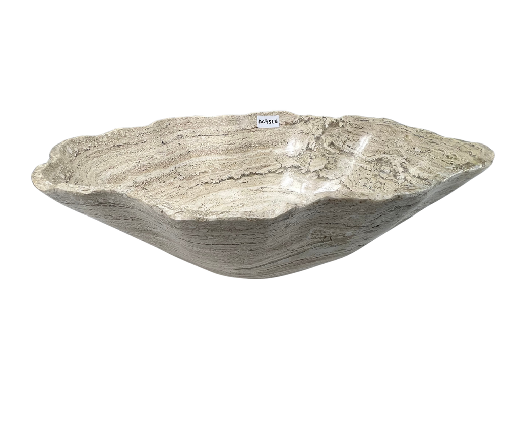 AC751N - Mármol Beige Tipo Bowl - 50 x 40 x 15
