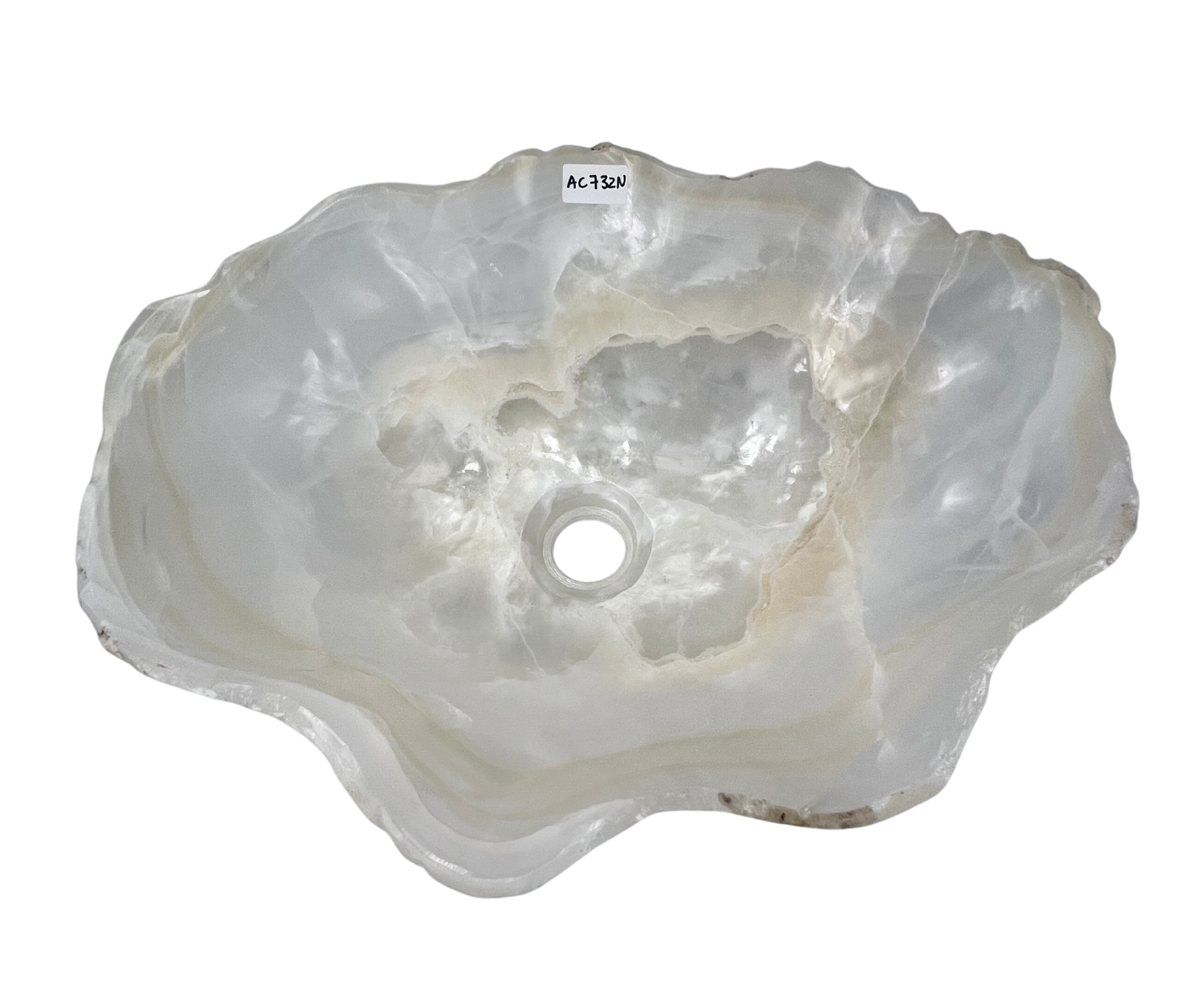AC732N - Onix Blanco Tipo Bowl - 49 x 39 x 14