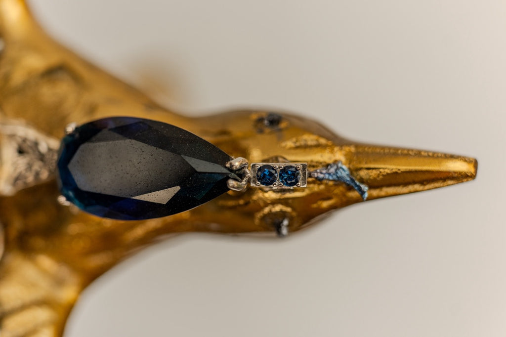 Pájaro Par Dorado Grande 1