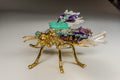 Abeja Grande Verde con Morado