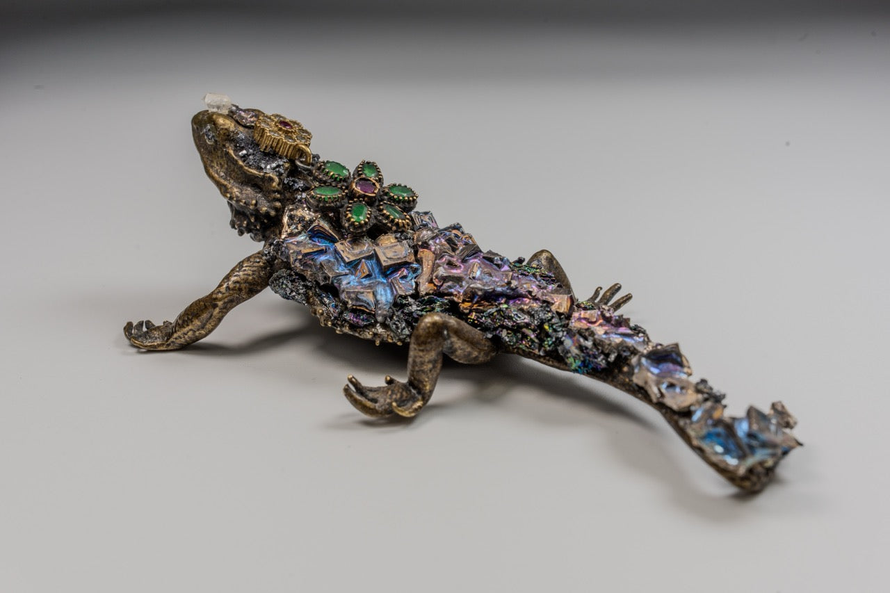 Amatista con Iguana