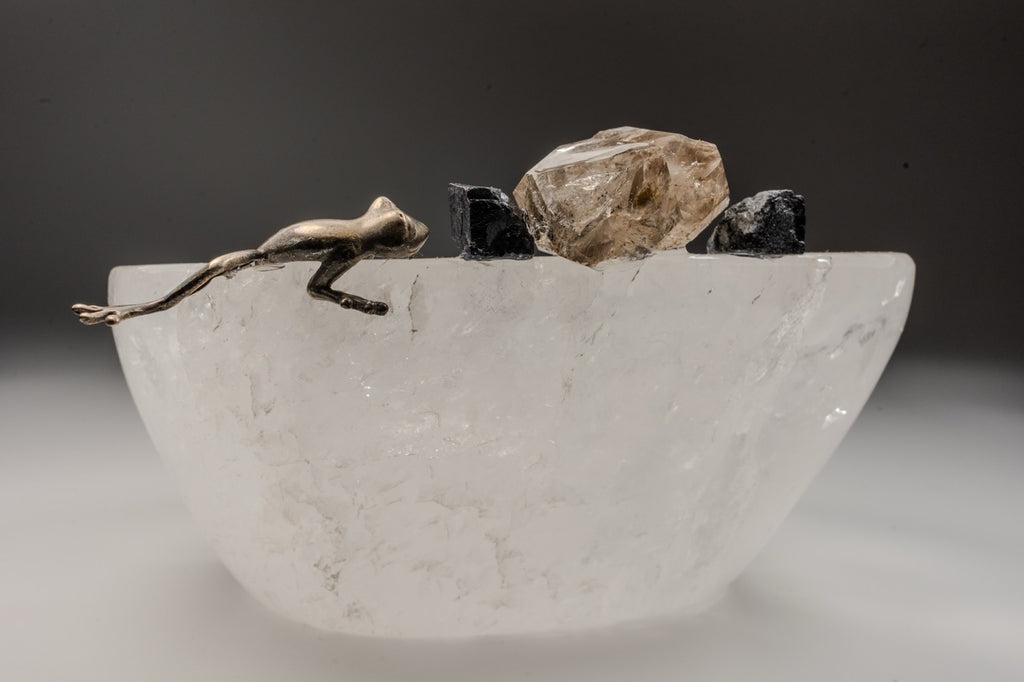Bowl de Cuarzo con Rana