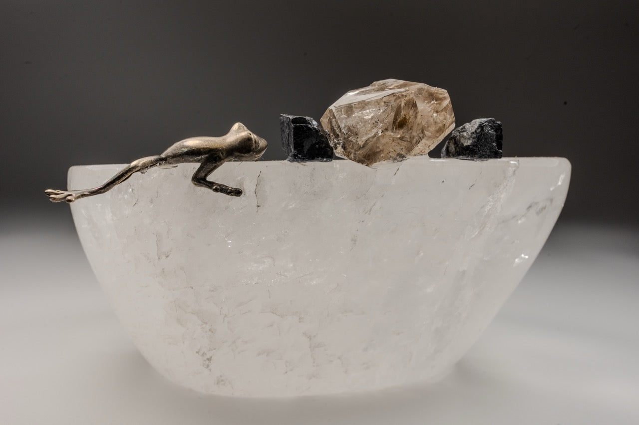 Bowl de Cuarzo con Rana