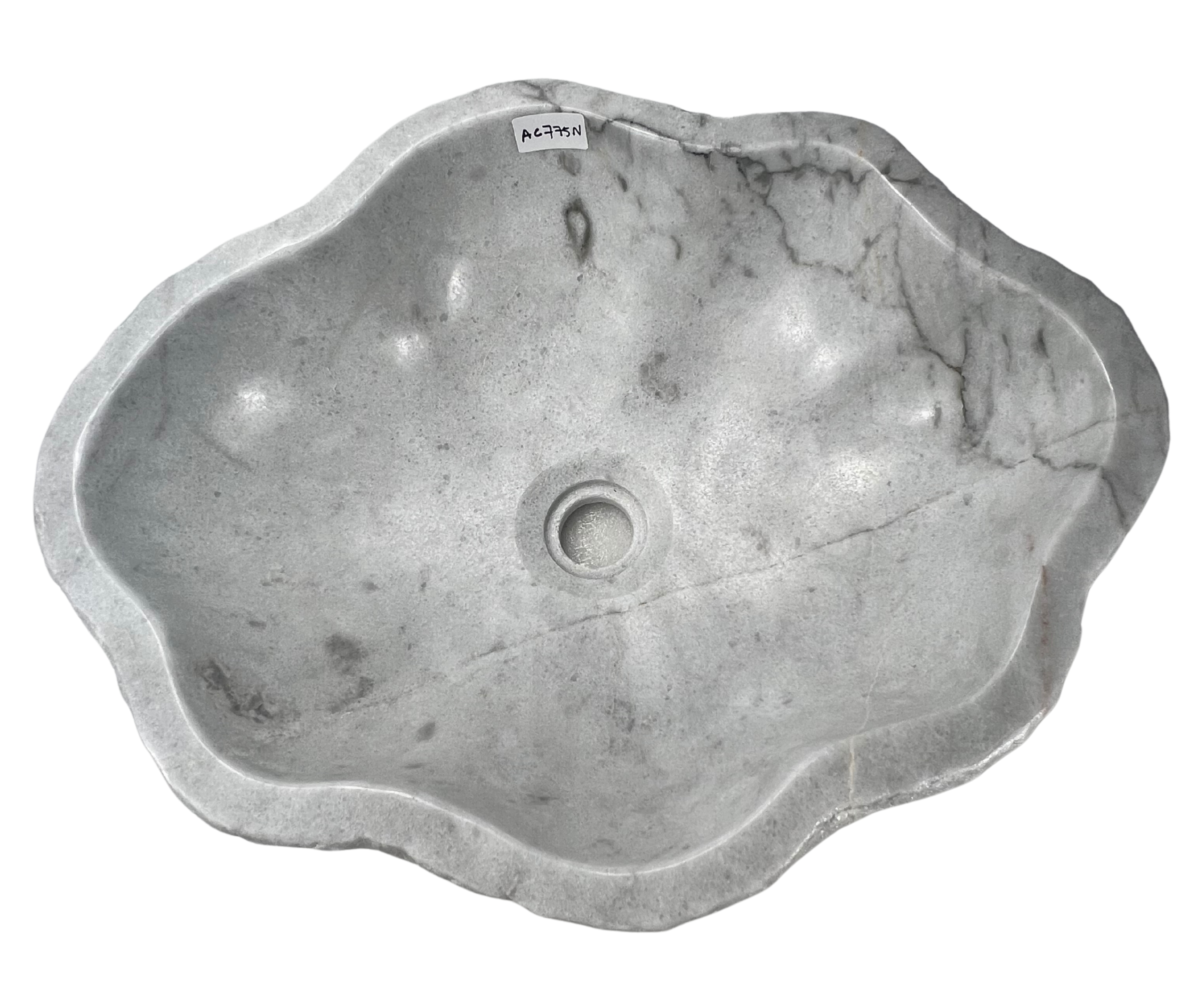 AC775N - Mármol Blanco / Grisaceo Irregular Raw - 51 x 40.5 x 16